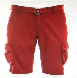 Burgundy Men's Cargo Shorts Size 38